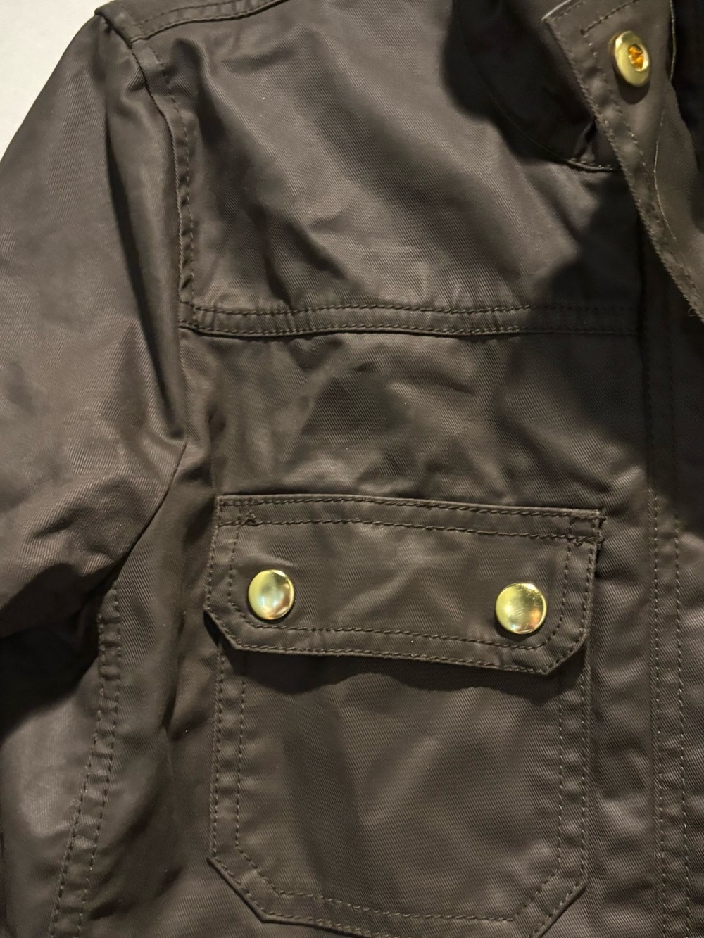 J. Crew - The Downtown Field Jacket, Coat. Size Small. Olive Green - Picture 4 of 16
